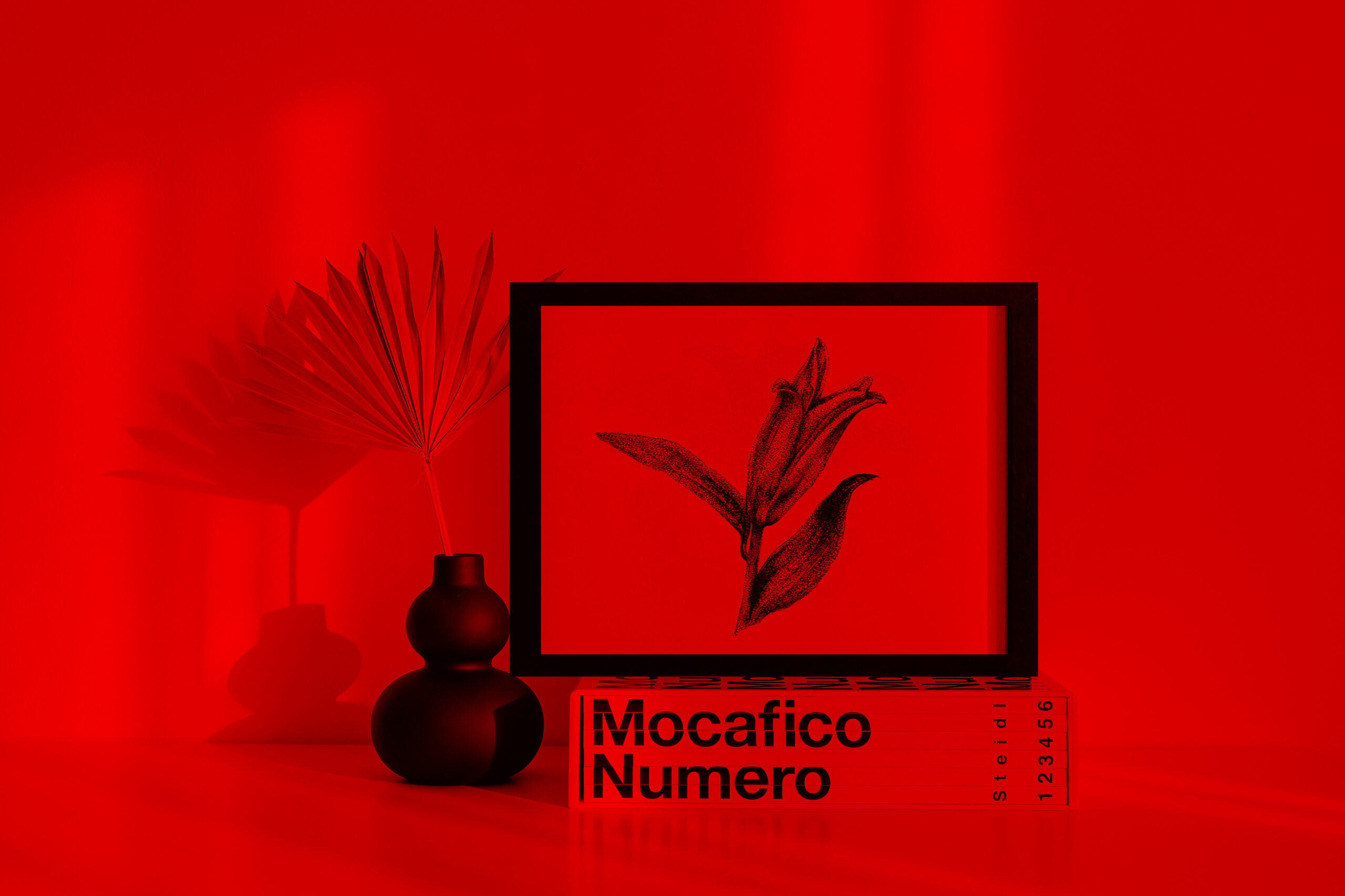 'LILY': Light Reactive Digital Art Print / Postcard, Wall Decoration in a Variety of Sizes on Glossy Paper