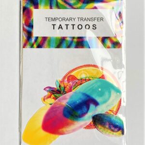 Light Reactive Temporary Transfer Tattoos for Parties Raves and Festivals