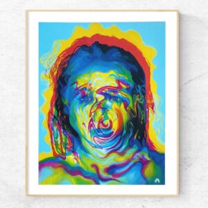 'ON DISSOCIATION': Light Reactive Painting - Fine Art Giclée Print on Archival Paper, Limited Edition of 50, Signed & Dated