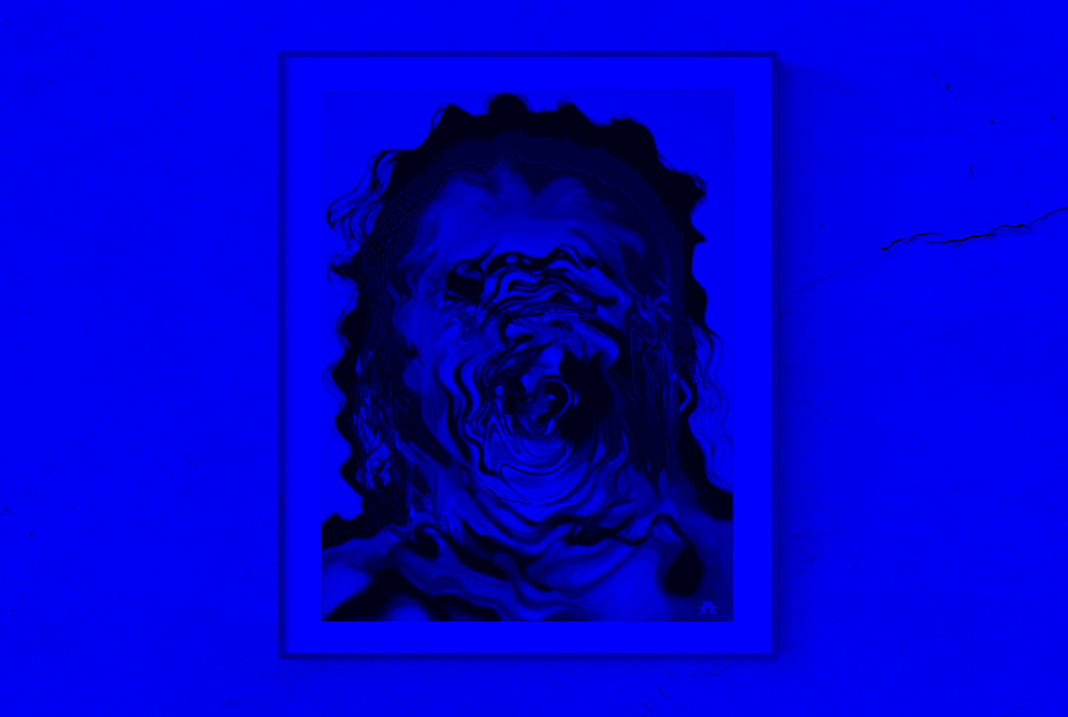 'ON DISSOCIATION': Light Reactive Painting - Fine Art Giclée Print on Archival Paper, Limited Edition of 50, Signed & Dated