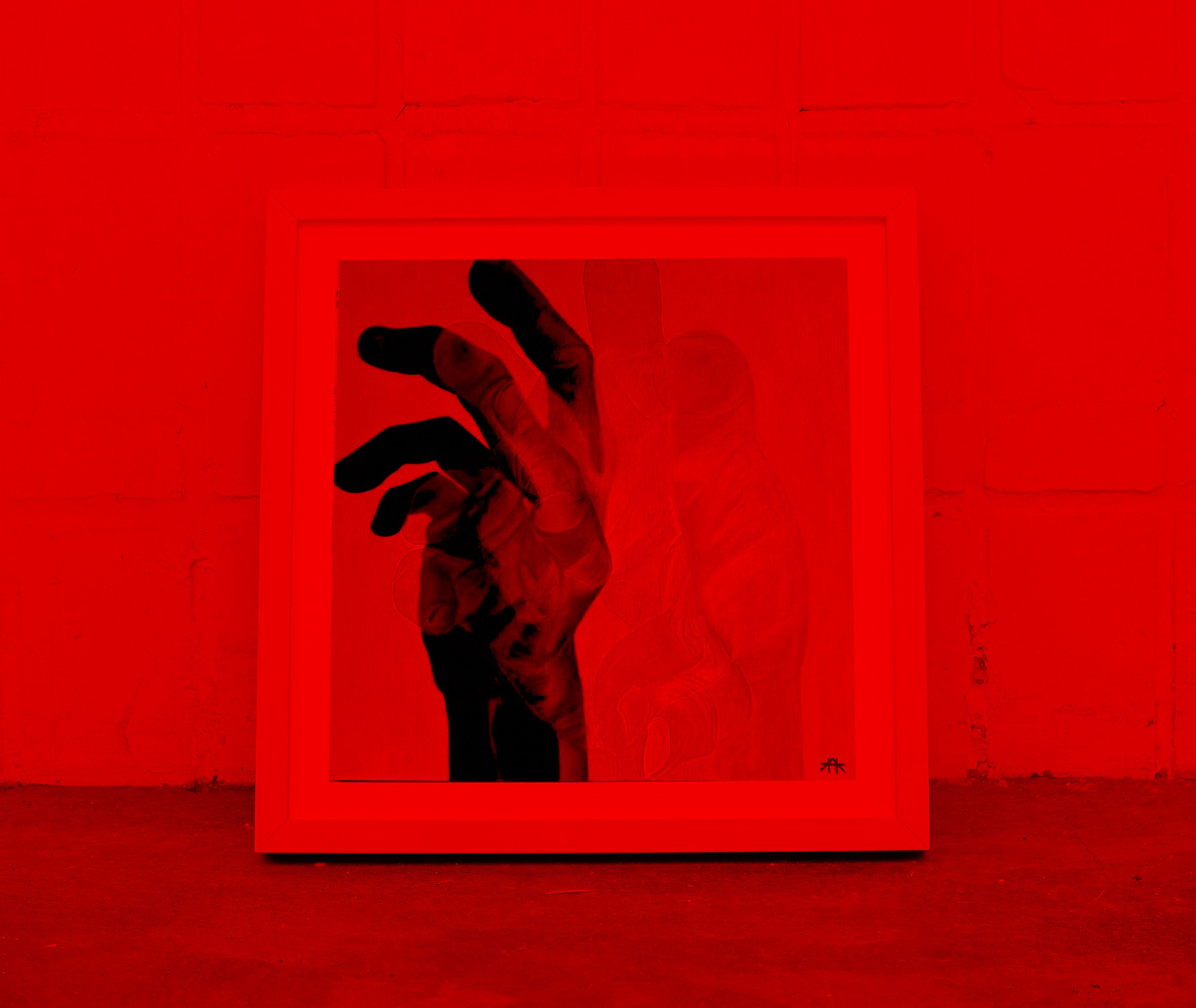 ‘GRASPING REALITY’: Light Reactive Painting – Fine Art Giclée Print on Archival Paper, Limited Edition of 50, Signed & Dated