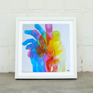 ‘GRASPING REALITY’: Light Reactive Painting – Fine Art Giclée Print on Archival Paper, Limited Edition of 50, Signed & Dated