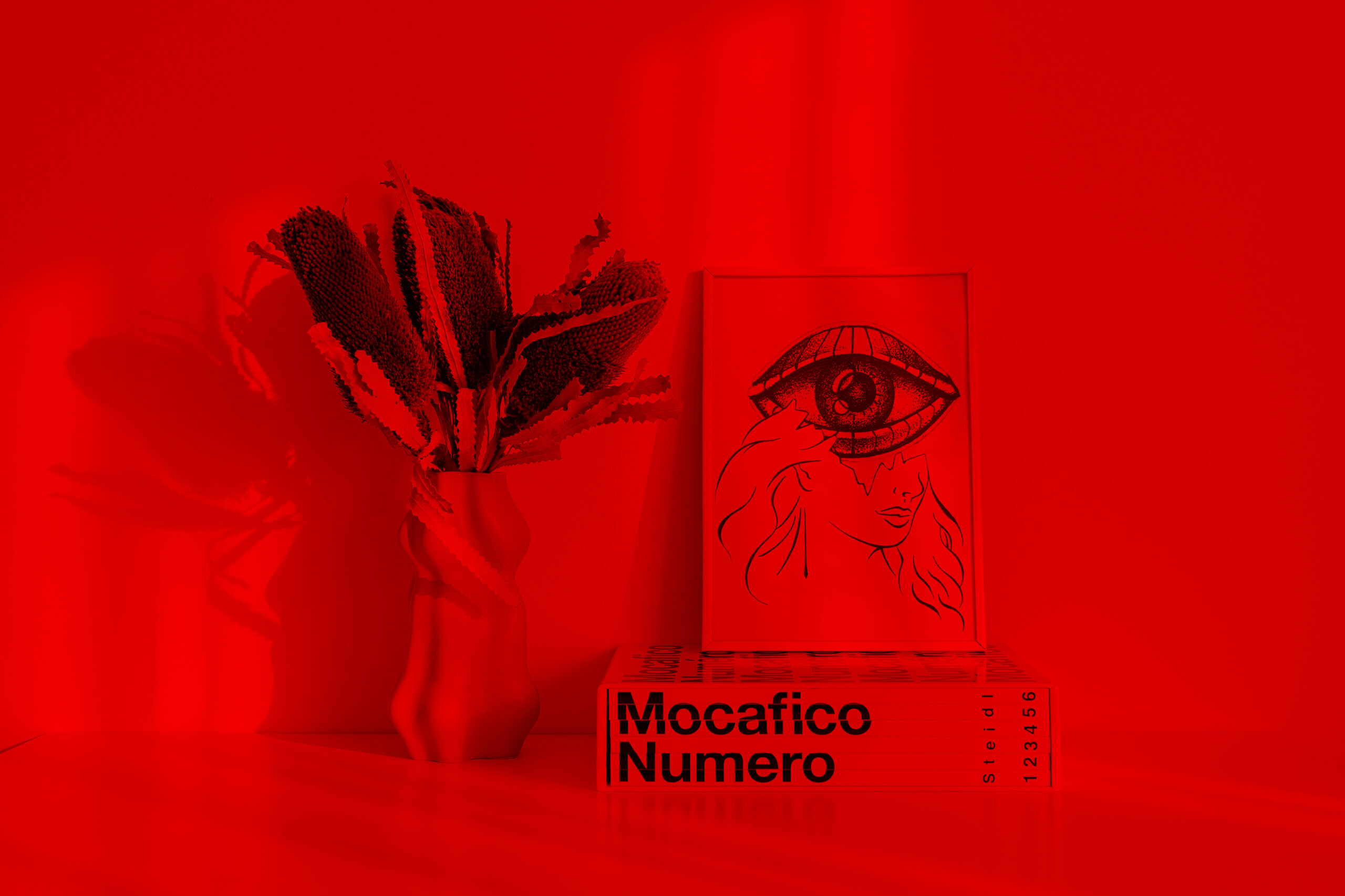 'UNIVERSAL GUIDANCE’: Light Reactive Digital Art Print / Postcard, Wall Decoration in a Variety of Sizes on Glossy Paper