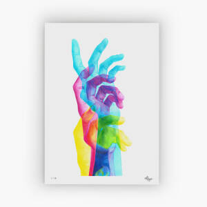 'DETACH': Light Reactive Drawing – Fine Art Giclée Print on Archival Paper, Limited Edition A1, A2 and A3, Signed & Numbered